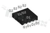 Transistor: N+N-MOSFET; unipolar; 30V; 19.5A; 0.0105ohm; 27W; -55+150 deg.C; SMD; DFN3X3