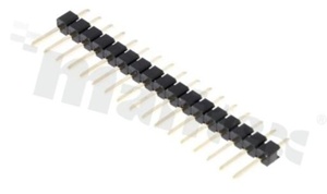 Pin Header; pitch 2.54mm, 1x17 pins, assembly: THT; male; straight; single row
