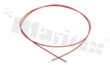 Przewód jednożyłowy AWG#28, czerwony, długość 30cm z terminalem HNT z jednego końca, do obudowy HNxx