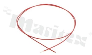 Przewód jednożyłowy AWG#28, czerwony, długość 30cm z terminalem HNT z jednego końca, do obudowy HNxx