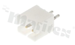 Header for PCB; pitch 2.00mm; 2-contacts; THT; male; top entry; 100V/2A