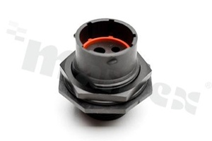 Standard Connector circular; socket; Jam Nut; size 14; 2+2pins; PIN