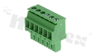 Listwa zaciskowa rozłączalna; w rastrze 3.50mm; 6-torowa; żeńska; na przewód 0.5-1.50mm2 (28-16AWG); kierunek wtykania prostopadły do osi przewodów; styki z fosforobrązu; mosiężna klatka; UL 300V/8A