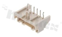 Header for PCB; pitch 2.50mm; 6-contacts; THT; male; side entry; 250V/3A