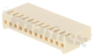 Korpus złącza kablowego; w rastrze 2.54mm; 12-stykowego; żeńskie; na przewód AWG#22-28; 250V/3A