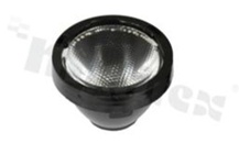 Soczewka do diod LED high power; kąt rozsyłu: 20 stopni FWHM; ilość diod: 1; rozmiar: okrąg 19.40mm; wysokość: 14.90mm; rodzaj materiału: PMMA; sposób mocowania: pierścień mocujący; ramka