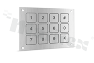 Klawiatura piezoelektryczna; 3x4 pozycji; wykonanie metalowe; rozwiązanie z możliwością pełnej personalizacji produktu.
