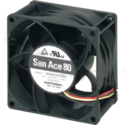 Wentylator; DC; 12VDC; 80x80x38mm; 3.70m3/min; 63.0dB.