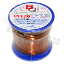 Insulated winding wire; with one layer of enamel insulation; diameter 1.40mm; SWG 17; -65+200 deg.C; 18m; 250g.