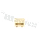 Subminiaturowe gniazdo BTB; w rastrze 0.8mm, 12-stykowe, montaż SMT, kątowe, dwurzędowe