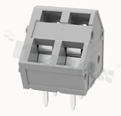 Listwa zaciskowa do PCB; w rastrze 5.00mm; 2-torowa; kątowe wejście przewodu;na przewód 0.2-2.5mm2( 28-12 AWG); czarna; ze stykiem sprężynowym; UL 300V/15A