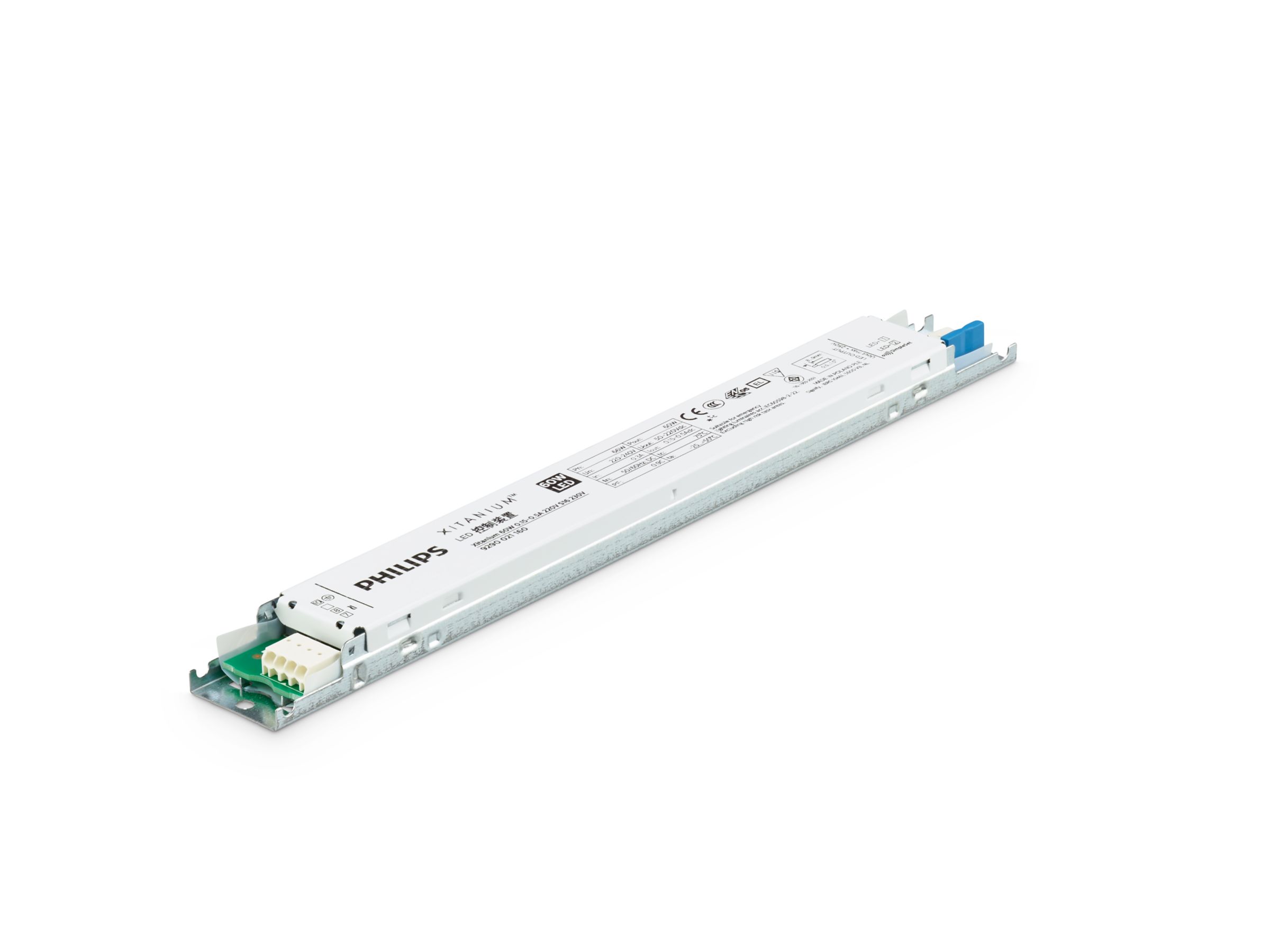 Zasilacz impulsowy; LED; 60W; 50-220V; 0.15-0.5A; 220-240VAC; 186-240VDC; IP20