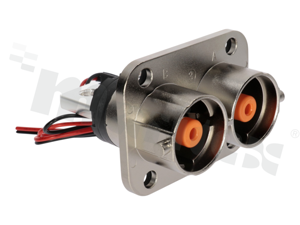 PowerLok 300; Male Receptacle; 2 Pole; HVIL; X-coded