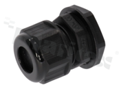 Dławnica kablowa M20; nylonowa; M20x1.5 6-12mm;czarna; Flat O-ring; 
