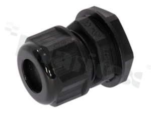 Dławnica kablowa M20; nylonowa; M20x1.5 6-12mm;czarna; Flat O-ring;
