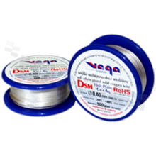 Silver coated copper wire; diameter 0.60mm; SWG 24; -40+105 deg.C; 40m; 100g.