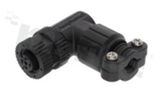 NMEA2000 plug , 5 pins, female, plastic thread, 4A, right-angle, IP67, UL