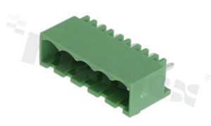 Pluggable terminal block; pitch 5.00mm; 5-ways; male; vertical pin header; closed type; UL 300V/8A; TUV:250V/7A