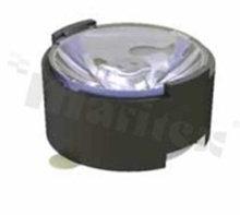 Lens for LED high power; angle: 12 degrees ; Number of LEDs: 1; Dimensions: round 21.7mm; Height: 11.5mm; material: PMMA do UV; Fastening: tape