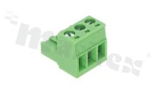 Listwa zaciskowa rozłączalna; w rastrze 5.00mm; 3-torowa; żeńska; na przewód 2.50mm2(28-12AWG); kierunek wtykania równoległy do osi przewodu; styki z fosforobrązu; mosiężna klatka przewodu; UL 300V/16A