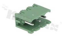 Pluggable terminal block; pitch 5.00mm; 3-ways; male; straight pin header; opened type; UL 300V/16A; TUV:320V/20A