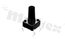 Przełącznik Tact Switch; THT; wymiary korpusu 6.0x6.0; h=11mm; pionowy; o sile nacisku 160gf; przycisk okrągły
