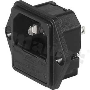 Power Input Modules (PEM); 6200.2100; Solder; 3; Flanges, Panel, Screw; Receptacle