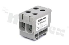 Din rail terminal block; through; 2-terminal for wire 2,5-50mm2;2 -tracks; screw-type;grey