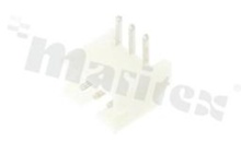 Header for PCB; pitch 2.00mm; 3-contacts; THT; male; side entry; 100V/2A