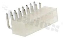 Header for PCB; pitch 4.20mm; 16-contacts [2x8]; THT; male; side entry; 2 rows; 300V/9A