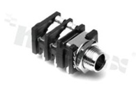 Connector: Jack 6.3mm; socket; female; ways: 3; angled 90st.; on panel mounting