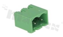 Listwa zaciskowa rozłączalna; w rastrze 5.08mm; 2-torowa; męska; pionowa; zabudowana; UL 300V/16A; TUV:320V/20A