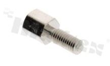 Spacer sleeve; brass; nickel-plated; hexagonal; internal-external thread; M3; L: 5mm; L2: 3mm; L3: 8mm; klucz: SW5