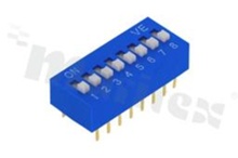 DIP Switch; THT; 8-poles; pitch 2.54mm