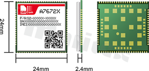 Evaluation board for module; A7672E (LASE)