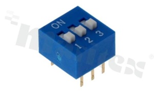Przełącznik DIP Switch; THT; 3-sekcyjny; raster 2.54mm