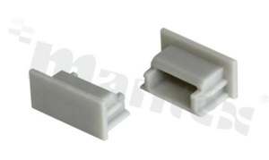 NPROFILE-E-D-G0, end cap for ALU1 aluminium profile, RoHS