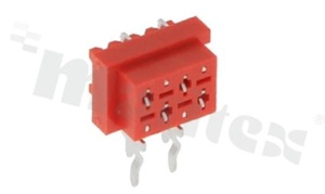 Złącze do PCB; w rastrze 1.27mm; 4-stykowe; montaż: THT; żeńskie; kątowe