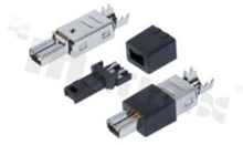 Miniature Plug IEEE; 4-contacts; straight; for cable