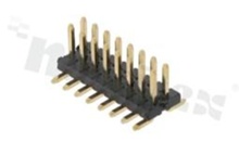 Listwa stykowa do PCB; w rastrze 1.27mm; 2x8 styków; montaż: SMD; męska; prosta; dwurzędowe; z uchwytem pick&place