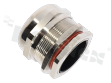 Dławnica kablowa M40; mosiężna niklowana; M40x1.5 22-32mm; flat O-ring; z nakrętką; na klucz 50;EX