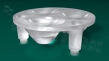 Lens for LED high power; angle: 24 do 59 degrees ; Number of LEDs: 3; Dimensions: round 10mm; Height: 7.5mm; material: PC; Fastening: adhesive