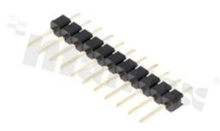 Pin Header; pitch 2.54mm, 1x11 pins, assembly: THT; male; straight; single row