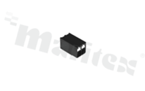 Listwa zaciskowa do PCB; w rastrze 3.50mm; 2-torowa; poziome wejście przewodu; montaż: SMD; na przewód 0.14-1.50mm2 (28-16AWG); ze stykiem sprężynowym; czarna; 300V/14A