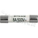 Bezpiecznik cylindryczny; ceramiczny; zwłoczny T; 6.3A; 500V AC/400V DC; 6.3×32mm; -40+85 st.C