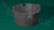 Carclo Holder 10512, 20.0MM CIRCULAR BLACK, for Cree&trade; Xlamp&reg: MC-E