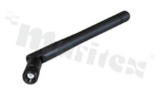 Antenna; stick swivel; ISM; 868MHz; 3.0dBi; VSWR<2.0; linear; omni-directional; RP-SMA; connector mount; fi10x108mm; black
