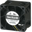 Wentylator; DC; 12VDC; 60x60x38mm; 1.75m3/min; 63.0dB.