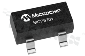 Czujniki temperatury do montażu na płycie; MICROCHIP; MCP9701T-E/TT; ANALOG, Analog Voltage; SOT-23; Surface Mount; 3.1 V - 5.5 V