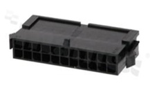 Korpus złącza kablowego; w rastrze 3.00mm; 22-stykowego [2x11]; męskie; dwurzędowe; na przewód AWG#20-24; 250V/5A